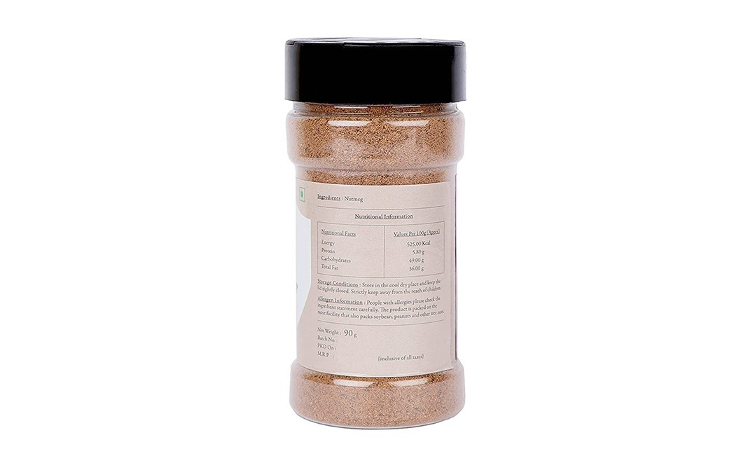 Malikaz' Nutmeg Powder    Plastic Bottle  90 grams